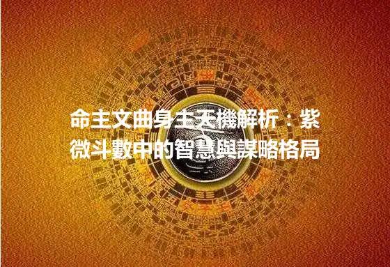 命主文曲身主天機解析：紫微斗數中的智慧與謀略格局