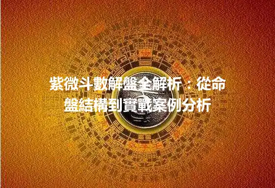 紫微斗數解盤全解析：從命盤結構到實戰案例分析