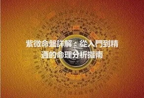 紫微命盤詳解：從入門到精通的命理分析指南