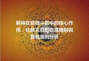 解神在紫微斗數中的核心作用：化解災厄的命理機制與實戰案例分析