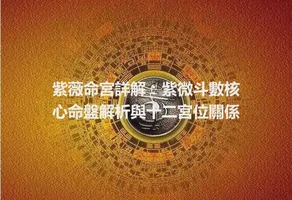 紫薇命宮詳解：紫微斗數核心命盤解析與十二宮位關係