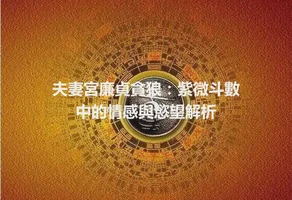 夫妻宮廉貞貪狼：紫微斗數中的情感與慾望解析