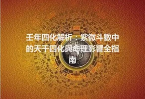 壬年四化解析：紫微斗數中的天干四化與命理影響全指南