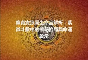 廉貞貪狼同坐命宮解析：紫微斗數中的桃花格局與命運啟示