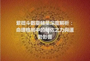 紫微斗數臺輔星深度解析：命理格局中的輔佐之力與運勢影響